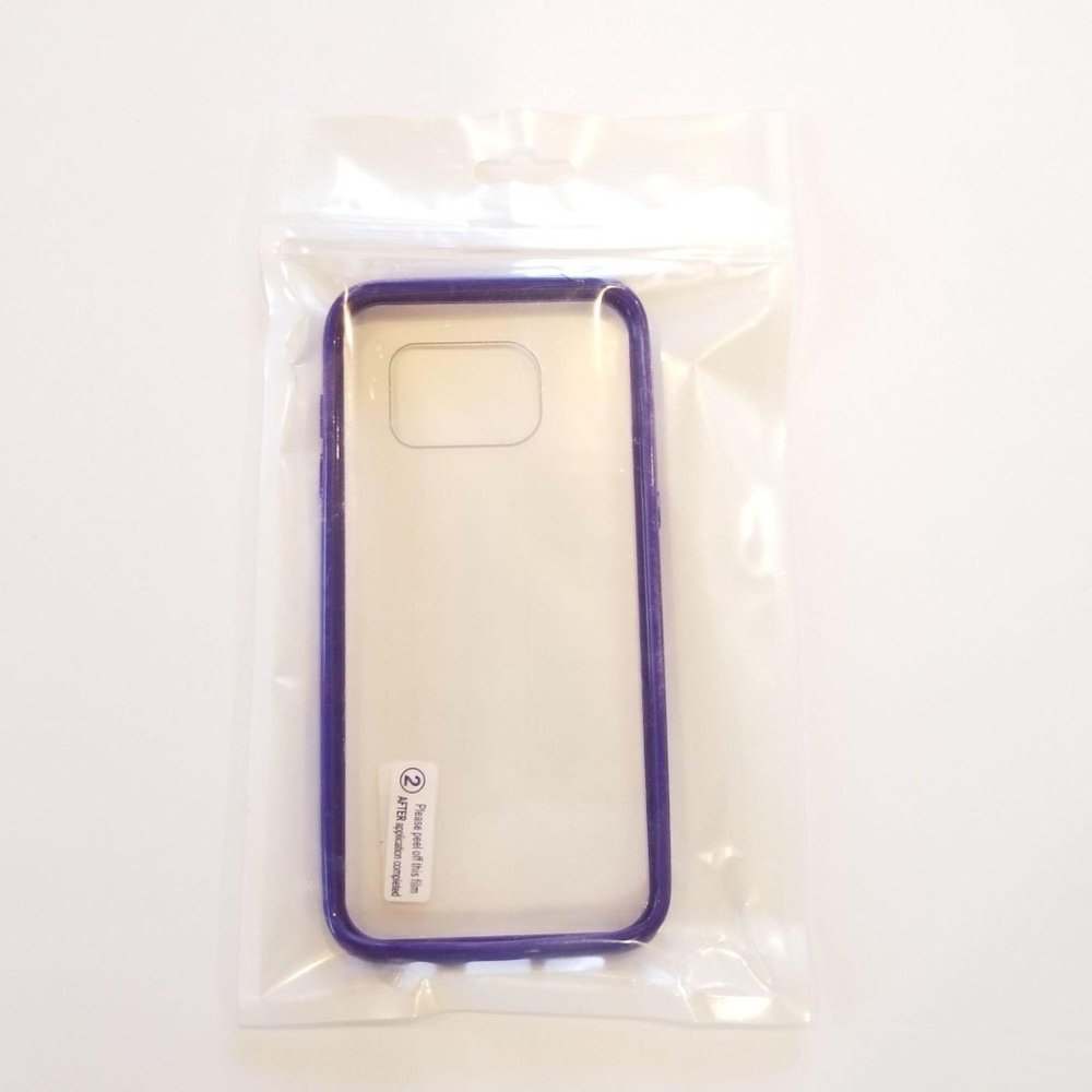 Samsung Galaxy S7 Edge Case slim purple clear